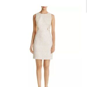 Calvin Klein Leopard Print Sheath Dress, Size 10